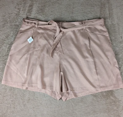 Worthington Women's Sz 24W High Rise Belted Bermuda Dress Shorts NWT Orig $60 - Image 1 of 4