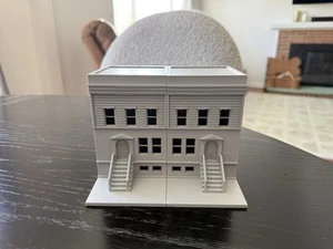 Townhouses Urban City (2 Stück) Spur HO Maßstab 1:87 - keine Montage erforderlich - gebaut - Bild 1 von 8