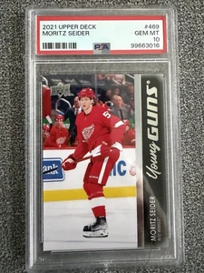 Upper Deck Young Guns Moritz Seider 2021-22 PSA 10 #469 Detroit Red Wings - Bild 1 von 2