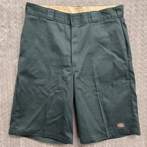 Pantalones Cortos de Trabajo Dickies Verde Bosque Calce Relajado Para Hombre Talla 35* 12" Entrepierna - Imagen 1 de 10