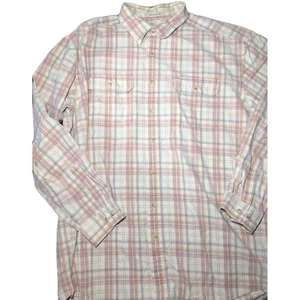 Camisa a Cuadros LL Bean XL Alta Manga Larga Abotonada Algodón Exterior Informal - Imagen 1 de 7