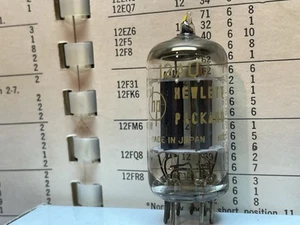 Single NOS Hewlett Packard 12AU7 ECC82 Preamp AUDIO Vintage Vacuum Tube! - Picture 1 of 5