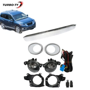 Bumper Fog Lights Kit Rear Liftgate Chrome Handle For 2013-16 Nissan Pathfinder - Picture 1 of 14