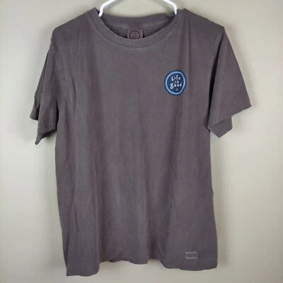 Life Is Good Boys Talla XL (14) Gamuza Marrón Juvenil Manga Corta Camisa Fútbol Kick it Foto 1 de 4