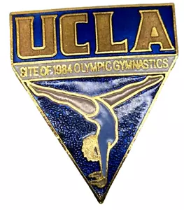 1984 UCLA Turnen Olympia Werbung Metall Hut Pin Pinback Revers Brosche (K6B - Bild 1 von 2