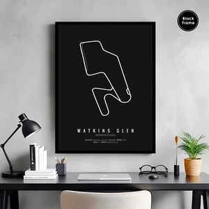 Watkins Glen Raceway, Nascar Racetrack, Nascar Wall Art, Racetrack Wall Art - Picture 1 of 10