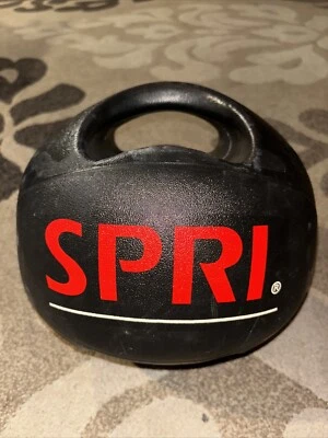 SPRI Medicine Ball with Handles D) 12-Pound (Black) 12lb Xerball - Image 1 of 4
