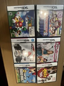 Lot of 6 Mario And More Nintendo DS Cases- No Games Excellent Manuals Included - Picture 1 of 13