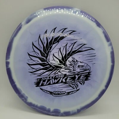 Innova Halo Star Hawkeye Hailey King Tour Series Purple/Black Stamp 173-5g - Image 1 of 3