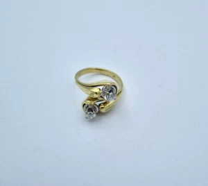 Wunderschöner Damen Diamant Altschliff + Brillant Ring aus 585er Gelbgold Gr. 53 - Picture 1 of 5