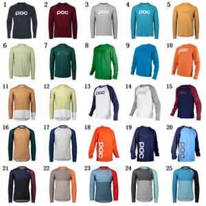 NEW Mens POC Long Sleeve Jersey Mountain Bike T-shirts Trail Bicycle Racing Top - Picture 1 of 37