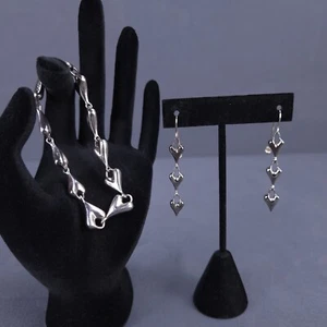 Robert Lee Morris verdrehtes Herz Armband Ohrhänger Sterling 925 RLM 7,5" - Bild 1 von 16