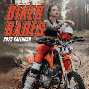 Biker Babes 2025 Square Wall Calendar 16 Months Christmas New Year Planner Gift - Picture 1 of 4