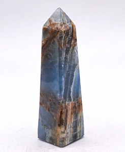 80mm Blue Onyx Obelisk Polished Natural Gemstone Crystal Mineral Tower Argentina - Picture 1 of 5