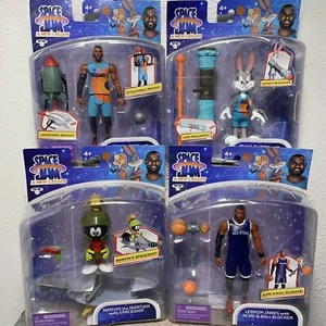 Set of 4 Space Jam A New Legacy LeBron James Action Figures Toys Collectibles - Picture 1 of 6