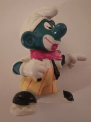 Figura Pitufo Payaso Schleich Peyo 1978 Hong Kong  Foto 1 de 4