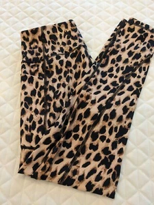 Victoria's Secret Leggings Yoga Pants Cheetah Animal Print Activewear Sz 4 - Picture 1 of 14