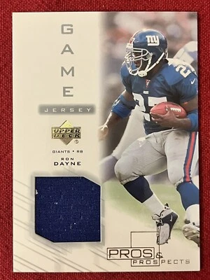 2001 Ron Dayne Upper Deck Pros & Prospects Game Used Jersey #RD-J NM/MT - Image 1 of 2