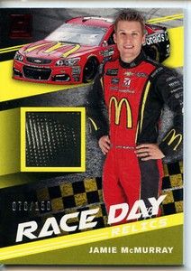 2020 Donruss Racing NASCAR Race Day Relics Tire RED Jamie McMurray #70/150
