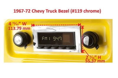 für GMC Truck 1971 1972 RetroSound Oldtimer Auto Radio DAB+ UKW Bluetooth AUX-in - Bild 1 von 4