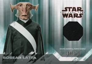 Star Wars Last Jedi, Sosear Latta Costume Relic Card RC-CG #158/175 - Picture 1 of 2