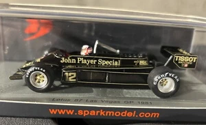 Lotus Ford 87 JPS Las Vegas 1981 #12 Nigel Mansell 1/43 SPARK S5358 - Picture 1 of 3
