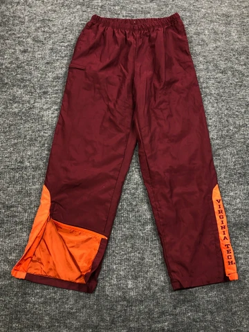 Virginia Tech Hokies Pants Women Large Windbreakers Joggers Track Warm Ups VTG Cover