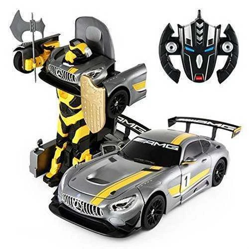 1:14 RC Mercedes-Benz GT3 2.4ghz RC Transformer Dancing Robot Car (Gray) - Image 1 of 1