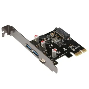 USB 3.1 TypC+2 USB 3.0 Typ-A + SATA 15-PIN PCI-e Riserkarte Desktop PCI Express - Bild 1 von 5