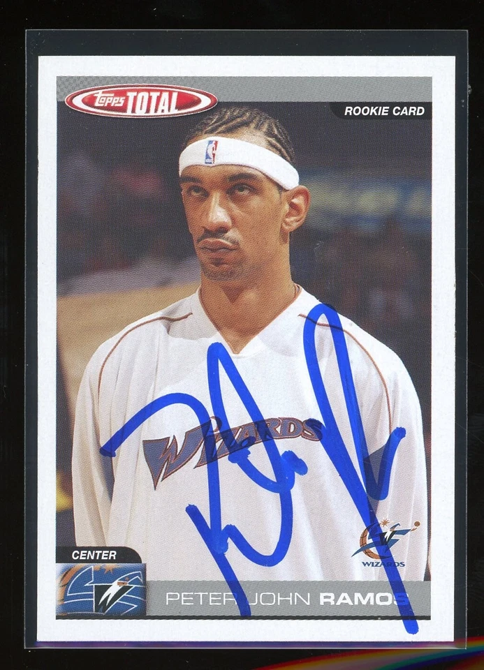 2004-05 Topps Total PETER JOHN RAMOS Signed Card autograph AUTO WIZARDS PUERTO R - Image 1 of 1