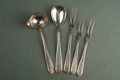 WMF 3300 Silber 90 schönes altes Besteck 5 Vorleger - Bild 1 von 3