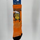 Brooks Tempo Knit Crew Socks Orange Run Hoppy Beer S/M Athletic Arch Compression