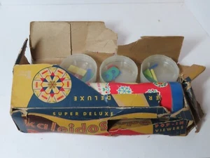 1960's Tico Toys Super Deluxe Kaleidoscope w/ 4 Pop In Viewers in Original Box - Picture 1 of 9