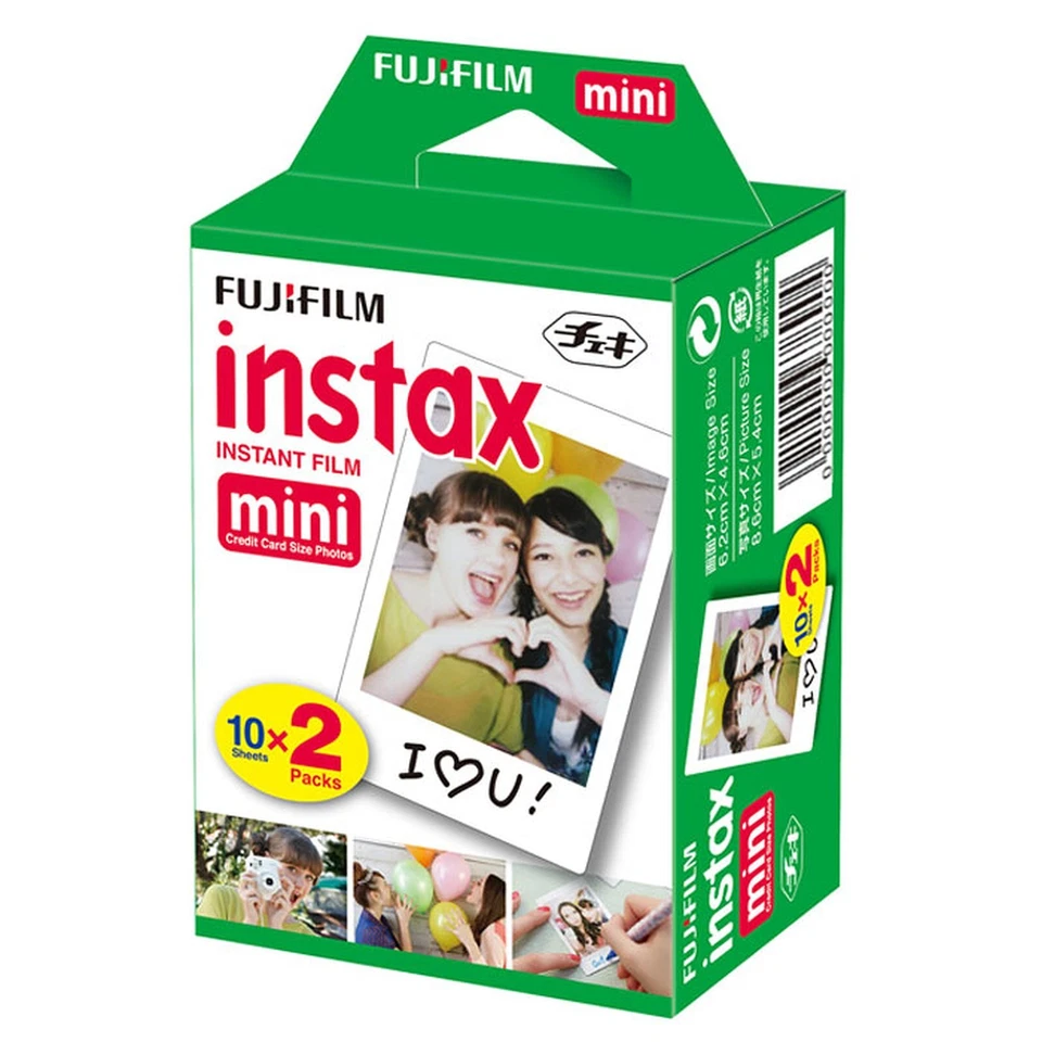 FUJIFILM 5 CONFEZIONI FUJI BIPACK INSTAX MINI TOT. 100 FOTO SCAD. 2027