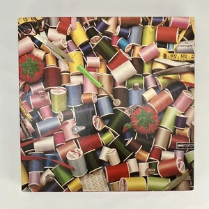 Vintage Eaton Puzzle Sew 'N Sew Thread Nadeln Nähen 500 Teile vollständig - Bild 1 von 13