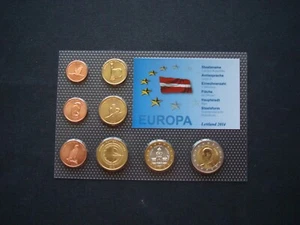TOP Lettland 2014 Euro Proben Kursmünzensatz im Blister! KMS! € Probe! - Bild 1 von 1