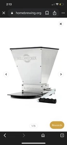 Molino de grano Northern Brewer Hullwrecker de 2 rodillos con base de metal y mango nuevo - Imagen 1 de 9