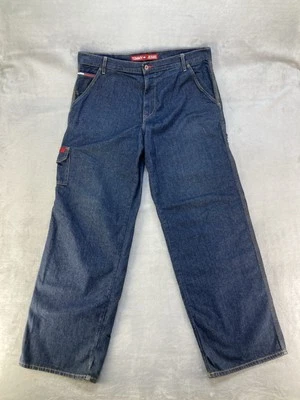 Vintage Tommy Jeans Baggy Carpenter Straight Jeans Size 36 x 32  - Image 1 of 4