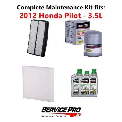 2012 Honda Pilot 3.5L Complete Cabin, Air & Oil Filter Kit (0W-20) - Image 1 of 4