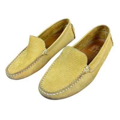 Mocasín de cuero amarillo Mercanti Fiorentini MF-3602. Mujer Talla 7B. Hecho en Brasil. Foto 1 de 4