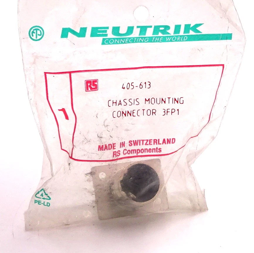 Chassis Connector NC3FP1 Neutrik 3FP1 - Image 1 of 1