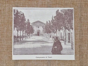 Trani nell'800 Il camposanto o cimitero Puglia - Bild 1 von 1