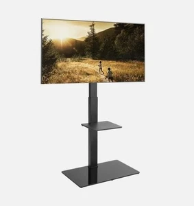 G-VO Universal TV Floor Stand 37–70 Inch with Height Adjustable Bracket - Picture 1 of 8