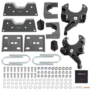 Front 3in rear 5in Lowering kit w/drop spindles for GMC C1500 Pickup 1973-1987 - Picture 1 of 18