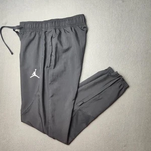 Jordan Dri-FIT Pants Mens Small Black Zip Cuff Tapered Athletic Basketball Nike - Picture 1 of 14