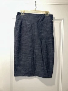 7th Avenue Suiting Collection Blue Women’s Pencil Skirt Sz 6 - Picture 1 of 3