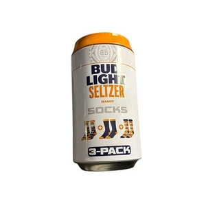 Calcetines Crazy Boxer Bud Light Mango Seltzer Crew para hombre (3 pares) (6-13) #1 - Imagen 1 de 10