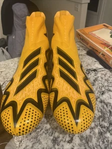 Adidas Primeknit Freak Boost Yellow Football Cleats Size 13.5 - Picture 1 of 10