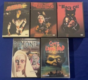 LOT-(5) Lucio Fulci HORROR Collection MOVIE DVD Black Cat/Beyond/Demonia/City - Picture 1 of 2