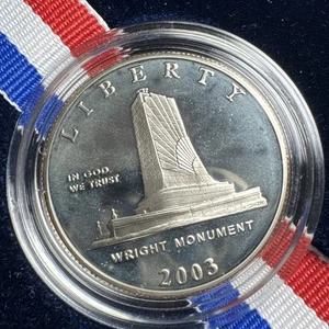 2003 First Flight Centennial Commemorative Coin - Proof Clad Half Dollar Coin - Picture 1 of 3